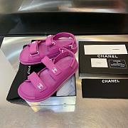 Chanel Sandal Logo Purple - 6