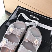 Chanel Sandal Logo Grey - 3