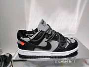 Off White x Nike Dunk Low Black Silver Toe - 5