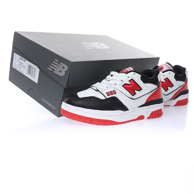 New Balance 550 White Red Black  BB550HR1  - 1