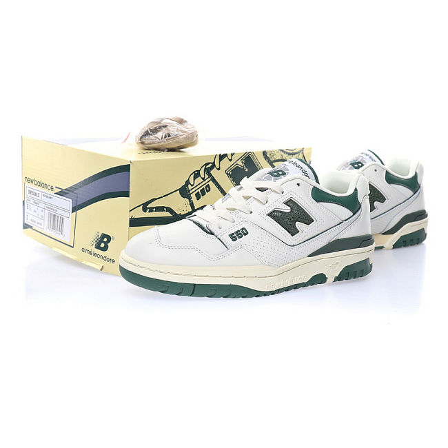 New Balance 550 Aime Leon Dore White Green BB550ALD - 1