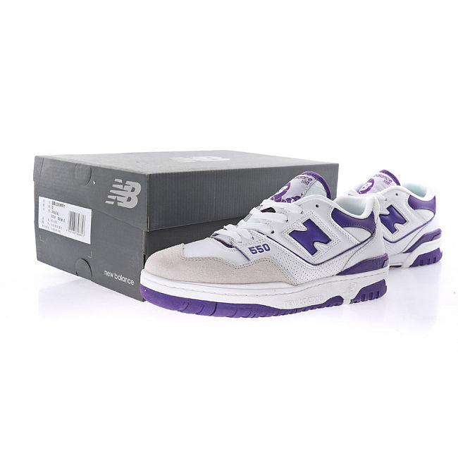 New Balance 550 White Purple BB550WR1 - 1