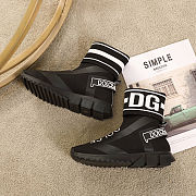 D&G Sneaker Sock High Top Black  - 3