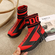 D&G Sneaker Sock High Top Red - 5