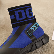 D&G Sneaker Sock High Top Blue - 3