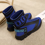 D&G Sneaker Sock High Top Blue - 2