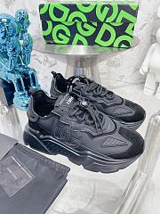 D&G Mixed-material Daymaster  Sneaker Logo All Black  - 1