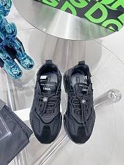 D&G Mixed-material Daymaster  Sneaker Logo All Black  - 3