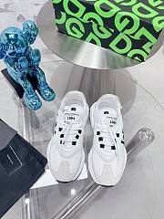 D&G Mixed-material Daymaster  Sneaker Logo All White - 5