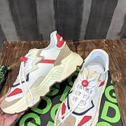 D&G Mixed-material Daymaster  Sneaker Logo Red White - 5