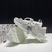 D&D Mixed-material Space Sneakers White - 6