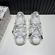 D&D Mixed-material Space Sneakers White - 3