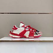 D&D Mixed-material Space Sneakers Red White  - 4