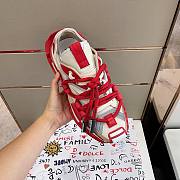 D&D Mixed-material Space Sneakers Red White  - 3