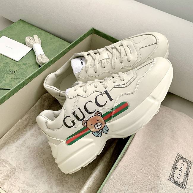 Gucci Women's Rhyton Bear Sneaker - 1