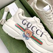 Gucci Women's Rhyton Bear Sneaker - 4