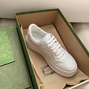 Gucci Women's Embossed Sneaker White - 3