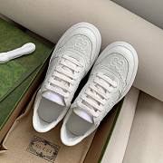 Gucci Women's Embossed Sneaker White - 2