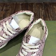 Gucci Women's 100 Rhyton Sneaker Pink  - 6