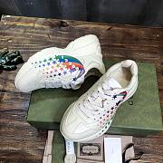 Gucci Women's Rhyton Sneaker Rainbow - 5