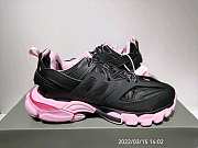 Balenciaga Black and Pink Track Sneakers  - 4