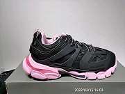 Balenciaga Black and Pink Track Sneakers  - 6