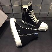 Rick Owens High Zip Shoes New Style - 1