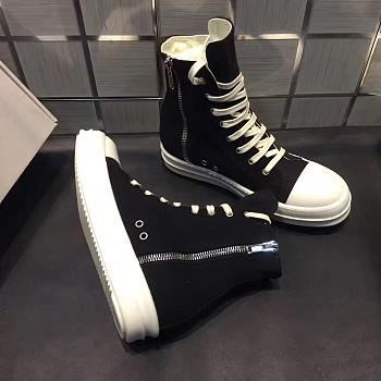 Rick Owens High Zip Shoes New Style