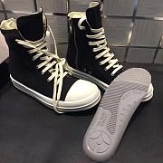 Rick Owens High Zip Shoes New Style - 2