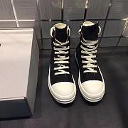 Rick Owens High Zip Shoes New Style - 3