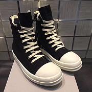 Rick Owens High Zip Shoes New Style - 4