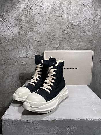 Rick Owens Abstract High Top Black Milk