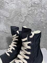 Rick Owens Abstract High Top Black Milk - 6