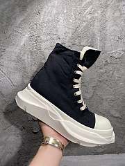 Rick Owens Abstract High Top Black Milk - 4