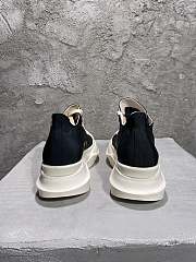 Rick Owens Abstract Low Top Black Milk - 5