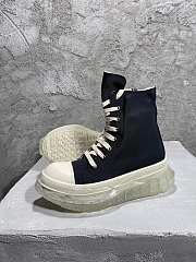 Rick Owens Abstract High Top Black Milk Clear Soles - 3