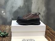 Alexander McQueen Tread Slick Lace Up Boot Low Black Brown - 1