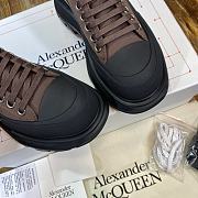 Alexander McQueen Tread Slick Lace Up Boot Low Black Brown - 4