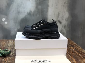 Alexander McQueen Tread Slick Lace Up Boot Low Black