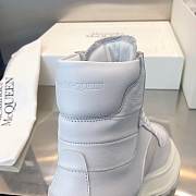 Alexander McQueen Boot High White - 4