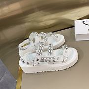 Chanel Lady Sandal Chain White - 3