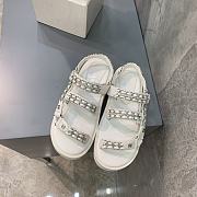 Chanel Lady Sandal Chain White - 5