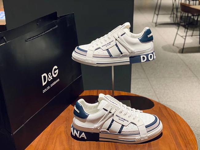 DOLCE & GABBANA Calfskin 2.Zero Blue White - 1