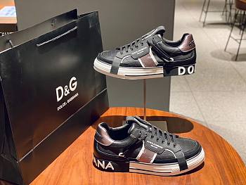 DOLCE & GABBANA Calfskin 2.Zero Black White 