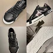 DOLCE & GABBANA Calfskin 2.Zero Black White  - 2