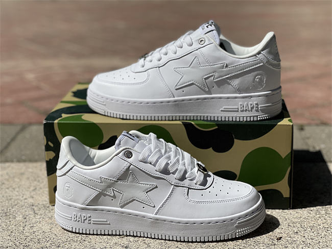 A Bathing Ape Bape Sta Low White - 1