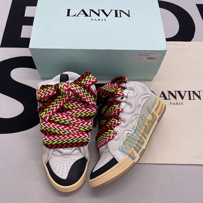 Lanvin Leather Curb Black White - tipify.ru