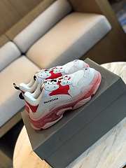 Balenciaga Triple S Clear Sole White Red 544351 W09OH 6506 - 3