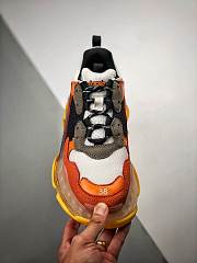 Balenciaga Triple S Clear Sole Orange Grey Black  - 2