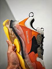 Balenciaga Triple S Clear Sole Orange Grey Black  - 4